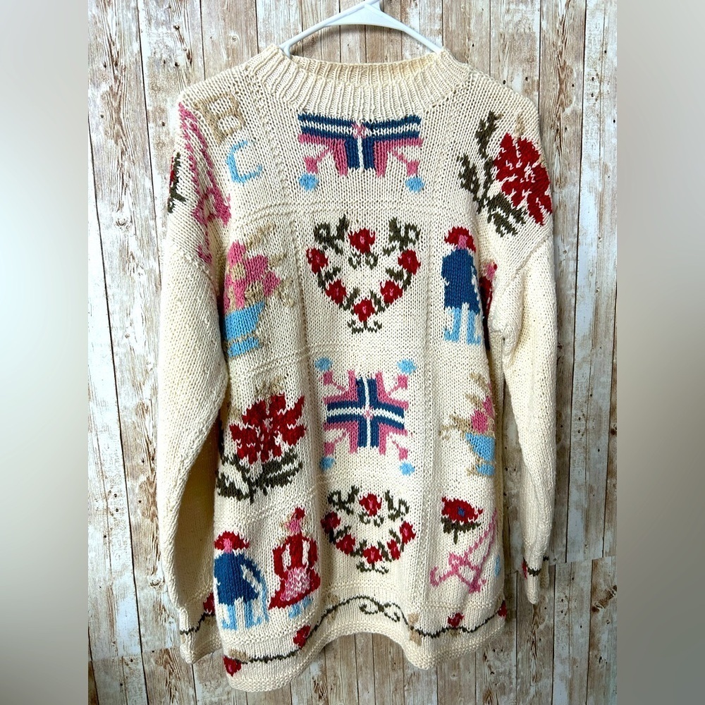 Vintage 90’s Melbourne Country size M oversized sweater costal grandma Nordic